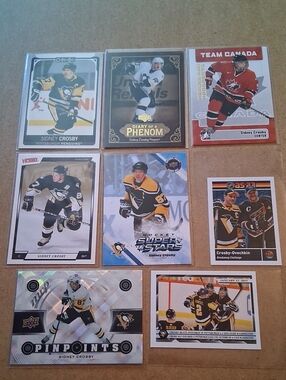 Sidney Crosby Hockey Card Lot - Black & Yellow Penguins Set